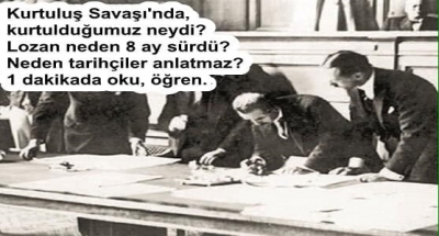 Hiç düşündünüz mü, madem Kurtuluş Savaşı'nda sadece Yunanla savaştık, o halde Mudanya Ateşkesi'ni neden İngilizle Fransızla İtalyanla yaptık? 