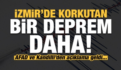 İzmir'de Korkutan Deprem
