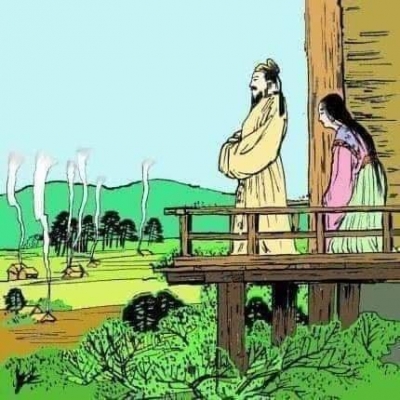 Japonya'da 4. yüzyılın sonlarına doğru tahta oturan İmparator Nintoku, yüksek bir kuleye çıkar ve ülkesine bakar.