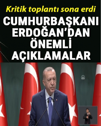 Alınan Yeni önlemleri Cumhurbaşkanı Erdoğan Açıkladı: İşte Yüz Yüze Eğitime Başlayacak Olan Sınıflar