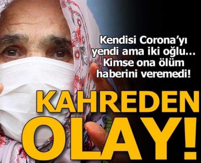 Kahreden Olay: 83 Yaşındaki Kadın Koronavirüsü Yendi Ama 2 Oğlu Koronavirüs Yüzünden Hayatını Kaybetti