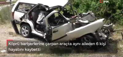 Katliam Gibi Kaza: Trafik Kazasında Aynı aileden 6 kişi hayatını kaybetti