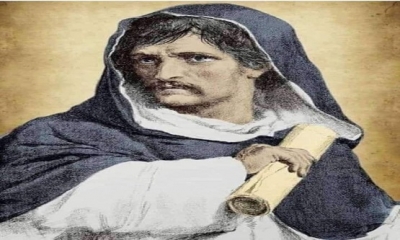 Kilise tarafından yakılarak öldürülen Giordano Bruno