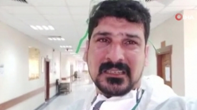 Korona virüsle mücadele eden Iraklı doktor ağlayarak yalvardı