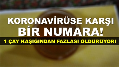 Koronavirüse karşı etkili ancak bir çay kaşığından fazlası öldürüyor!
