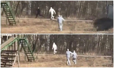 Koşucu Olan Koronavirüslü hasta kaçtı, sağlık çalışanları kovaladı ortaya şaşkına çeviren görüntüler çıktı