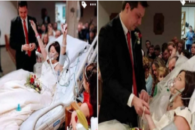 Meme kanseri olan Heather Mosher, hayatını kaybetmeye saatler kala sevdiği insanla evlendi.