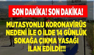 Mutasyonlu Virüs Görülen Köy Karantinaya Alındı