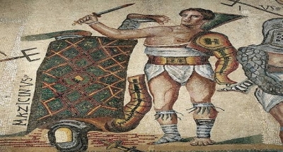 Romalılar savaştan sonra ele geçirdiği güçlü, kuvvetli esirleri arena'da(anlamı kum'dur)birbirleri ile ölümüne dövüşmeye zorlarlardı..