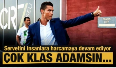 Ronaldo yine gönülleri fethetti! Ronaldo'dan Alkışlanacak Hareket