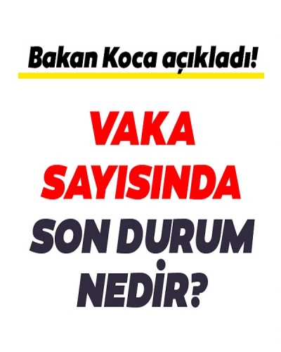 Sağlık Bakanı Fahrettin Koca Günlük Vaka Ve Ölü Sayısını Açıkladı. Vaka Sayısında Artış