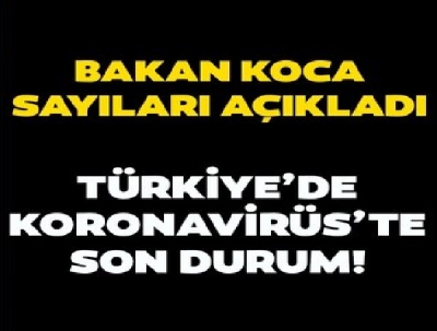 Sağlık Bakanlığı vaka ve ölü sayısını açıkladı!