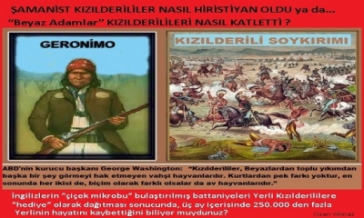 ŞAMANİST KIZILDERİLİLER NASIL HİRİSTİYAN OLDU ya da…  “Beyaz Adamlar” KIZILDERİLİLERİ NASIL KATLETTİ ?