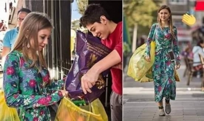 Sarı Poşetli Kız olarak bilinen, fotoğrafta gördüğünüz 24 yaşındaki pırıl pırıl gencimiz 