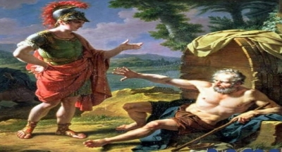 Sinop'lu Diyojen, İskender’e ayağa kalkmadı.