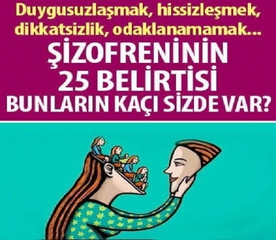 Şizofreninin 25 Belirtisi.