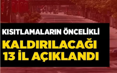 Sokağa Çıkma Yasağı ve Kısıtlamaların Kaldırılması Beklenen 13 Şehir Belli Oldu! İşte Kısıtlamaların Kaldırılacağı O İller