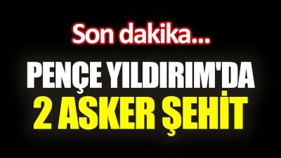 Son Dakika: 2 Askerimiz Şehit Oldu