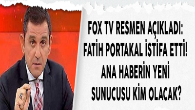 Son Dakika: Fatih Portakal Fox Ana Haberden İstifa Etti.  Gerekçesini Bu Şekilde Paylaştı