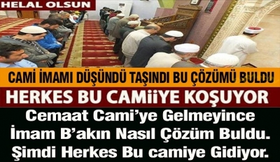 Trabzon'da cami imamı cami'ye gelmeyen cemaat için düşünüp taşınıp öyle bir çözüm buldu ki herkes bu camiye koşuyor