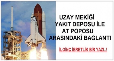 Uzay Mekiği Yakıt Tankı İle At Poposu Arasındaki Bağlantı..!
