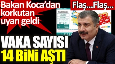 Virüste vaka sayısı 14 bini aştı. Bakan Koca'dan korkutan uyarı geldi