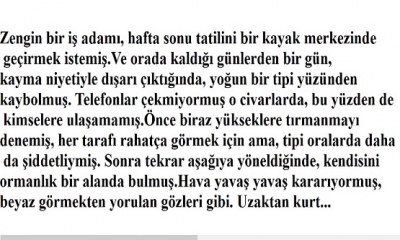 Zengin bir iş adamı, hafta sonu tatilini bir kayak merkezinde geçirmek istemiş.