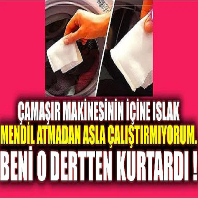 Çamaşır Makinenize Islak Mendil Koyduğunuzda Olanları Kendiniz Görün !