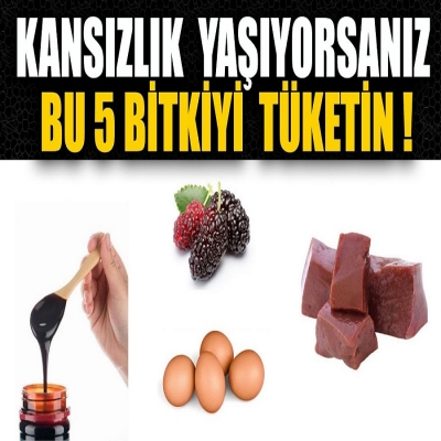 KANSIZLIK YAŞIYORSANIZ BU 5 BİTKİYİ TÜKETİN ! BU SORUNDAN KURTULUN !